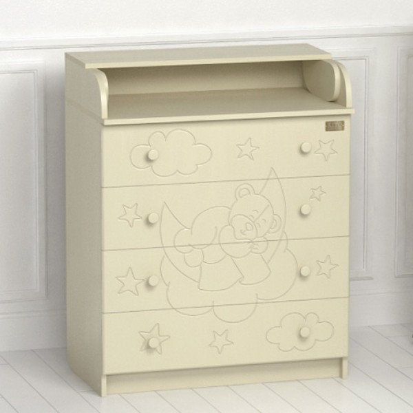 Комод пеленальный Kitelli Orsetto - слоновая кость