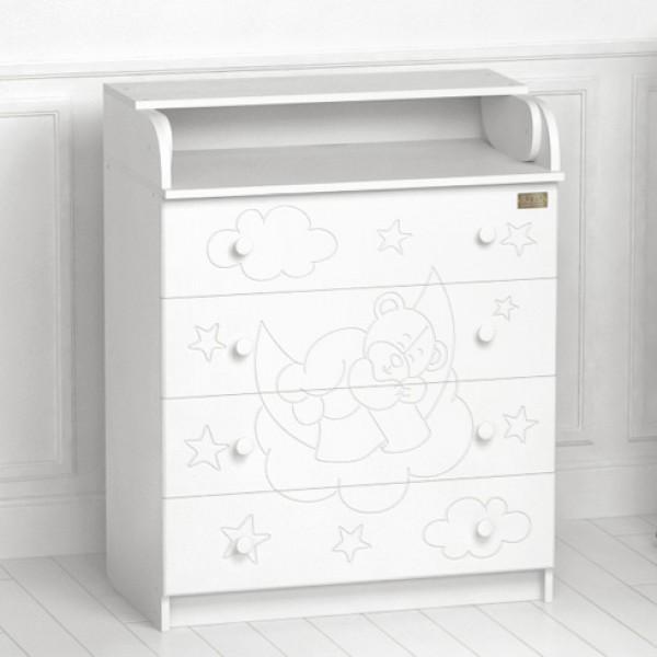 Комод пеленальный Kitelli Orsetto - белый