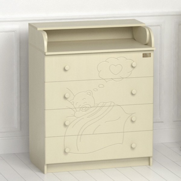 Комод пеленальный Kitelli Amore - слоновая кость