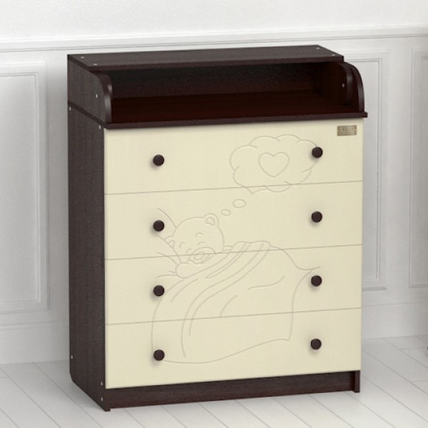 Комод пеленальный Kitelli Amore - венге-слоновая кость