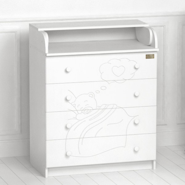 Комод пеленальный Kitelli Amore - белый