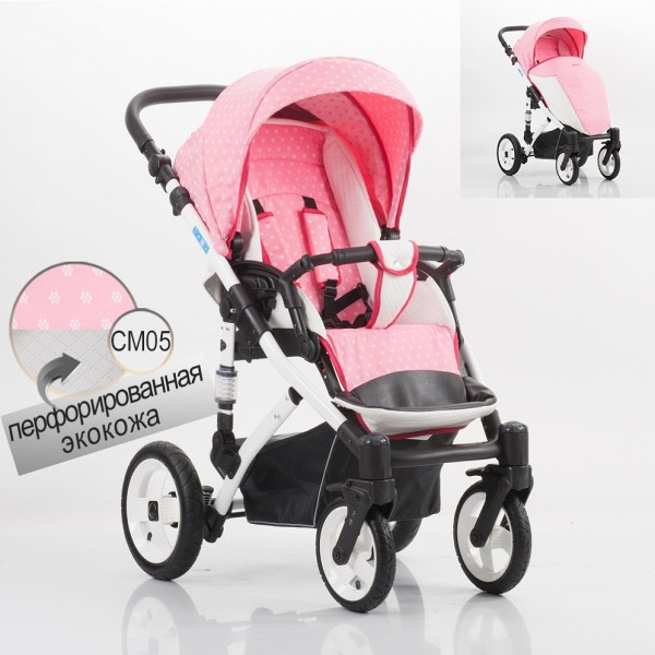 Детская прогулочная коляска Izacco Z2 СМ эко-кожа+ткань - СМ05
