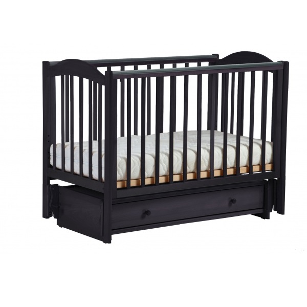 Детская кроватка Лель Кубаночка 2-38 универсальный маятник - венге