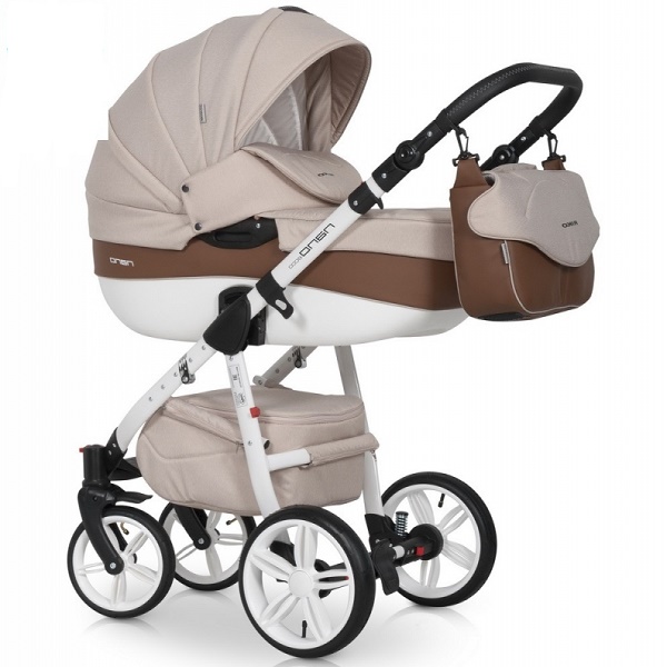 Детская универсальная коляска Riko Nano Ecco 3 в 1 - 06 mocca
