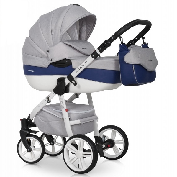 Детская универсальная коляска Riko Nano Ecco 3 в 1 - 03 denim