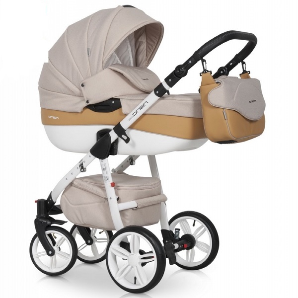 Детская универсальная коляска Riko Nano Ecco 3 в 1 - 05 caramel