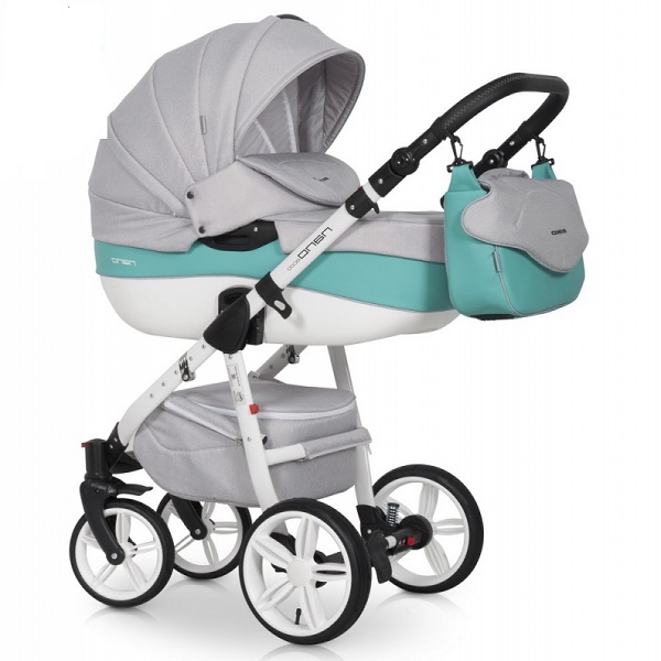 Детская универсальная коляска Riko Nano Ecco 3 в 1 - 04 malachite