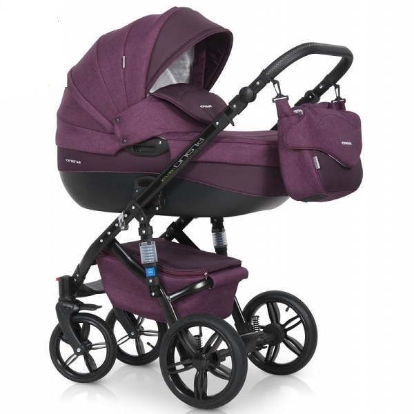 Детская универсальная коляска Riko Brano Nature 3 в 1 - 03 purple