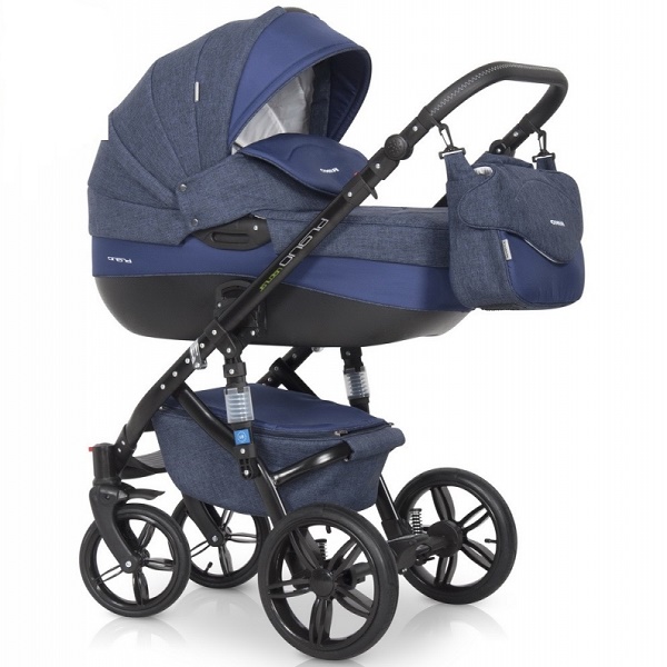 Детская универсальная коляска Riko Brano Nature 3 в 1 - 01 denim