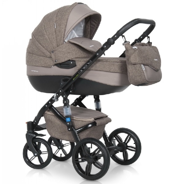 Детская универсальная коляска Riko Brano Nature 3 в 1 - 05 latte