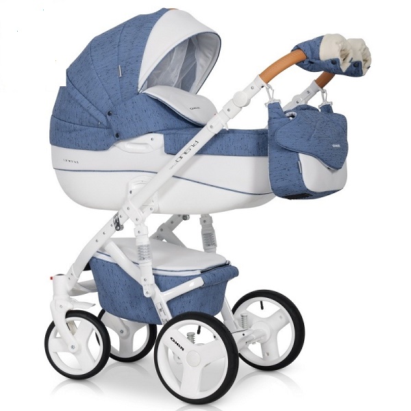 Детская универсальная коляска Riko Brano Luxe 3 в 1 - 04 denim