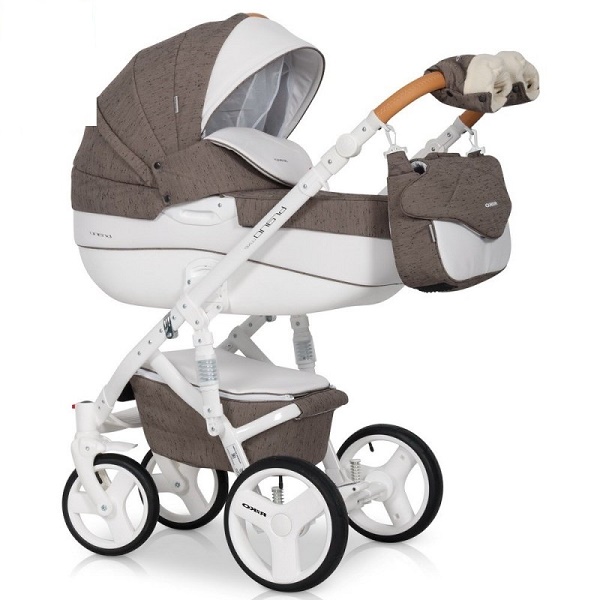 Детская универсальная коляска Riko Brano Luxe 3 в 1 - 01 mocca