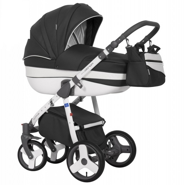 Детская универсальная коляска Riko Mondo Prime 2 в 1 - 02 carbon