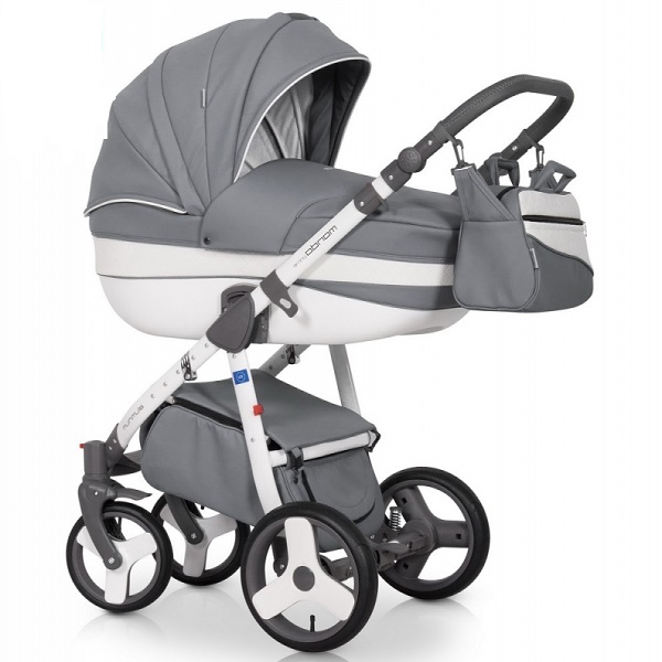 Детская универсальная коляска Riko Mondo Prime 3 в 1 - 01 stone