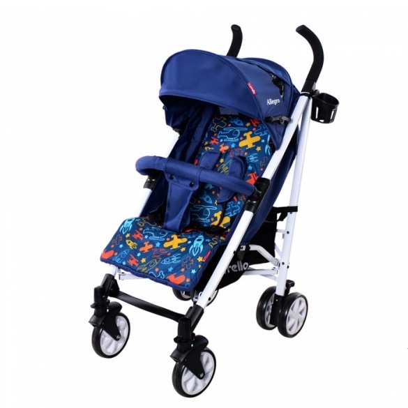 Детская прогулочная коляска Baby Tilly Allegro - blue