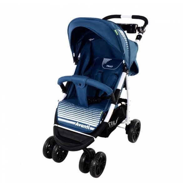 Детская прогулочная коляска Baby Tilly Avanti - blue