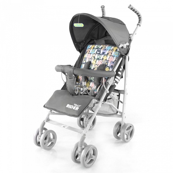 Детская прогулочная коляска Baby Tilly Rider - grey