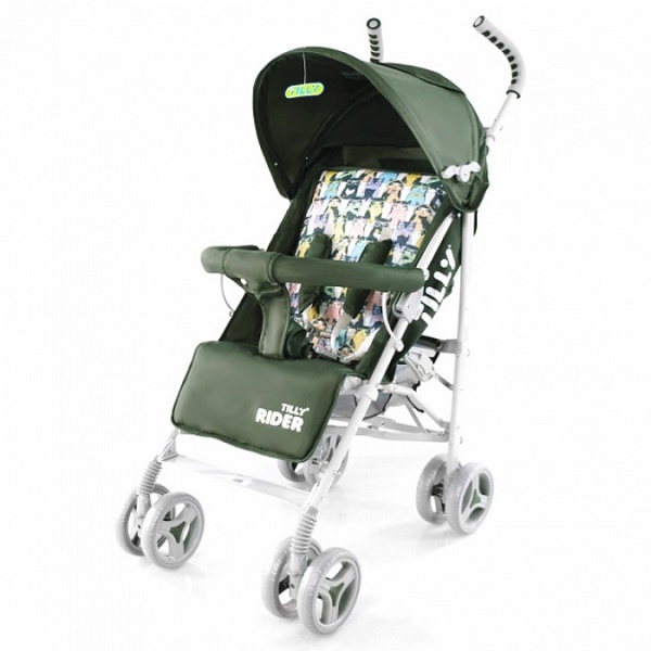 Детская прогулочная коляска Baby Tilly Rider - green