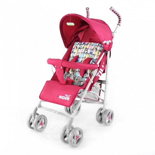 Детская прогулочная коляска Baby Tilly Rider - red