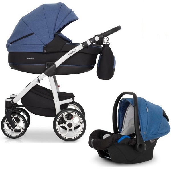 Детская универсальная коляска Riko (Expander) Macco 3 в 1 - denim