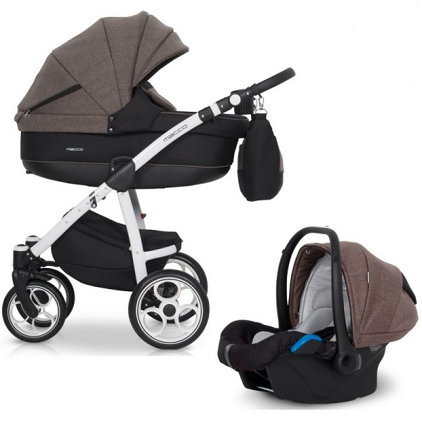Детская универсальная коляска Riko (Expander) Macco 3 в 1 - latte