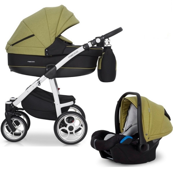 Детская универсальная коляска Riko (Expander) Macco 3 в 1 - pistahcio
