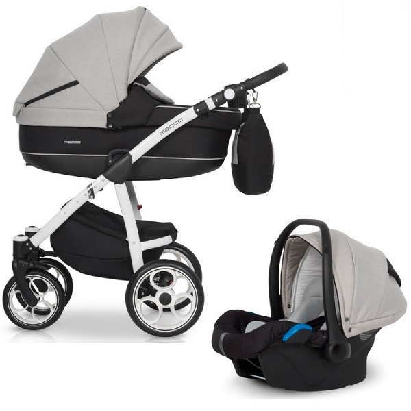Детская универсальная коляска Riko (Expander) Macco 3 в 1 - grey fox