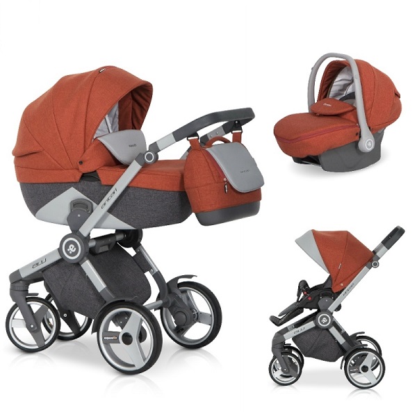 Детская универсальная коляска Riko (Expander) Antari 3 в 1 - copper