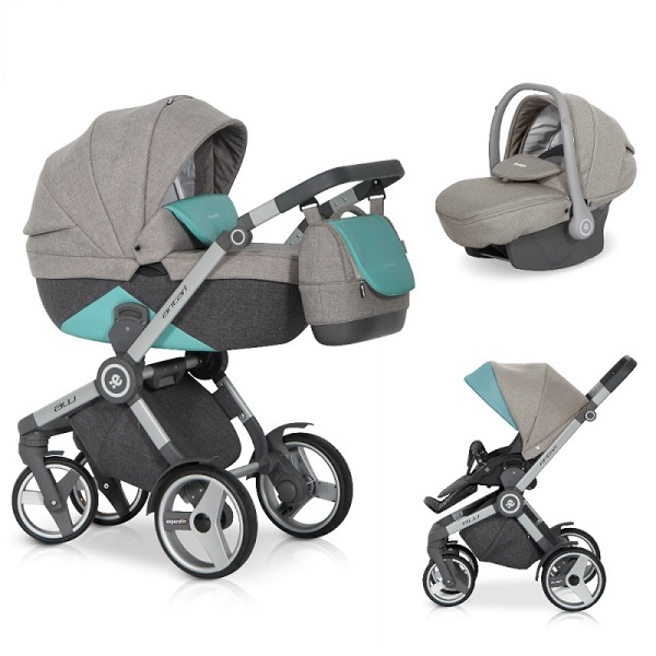 Детская универсальная коляска Riko (Expander) Antari 3 в 1 - malachite