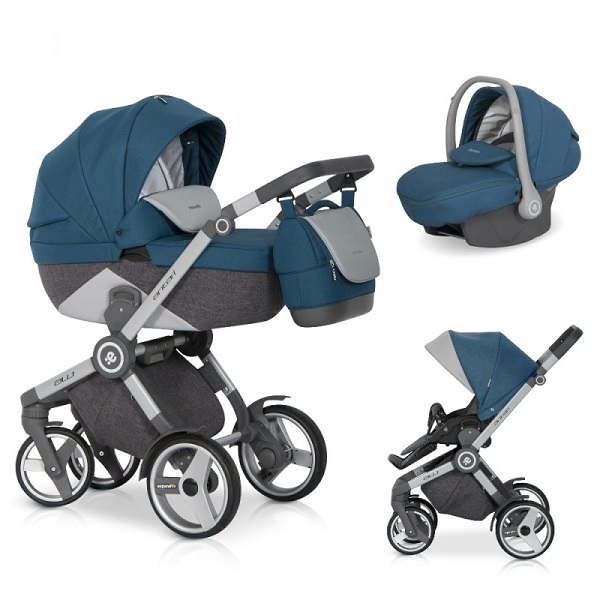 Детская универсальная коляска Riko (Expander) Antari 3 в 1 - adriatic