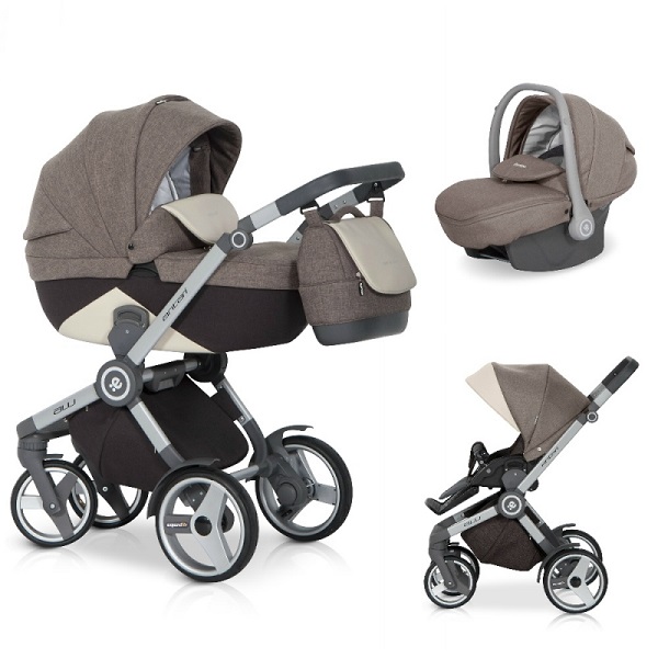 Детская универсальная коляска Riko (Expander) Antari 3 в 1 - mocca