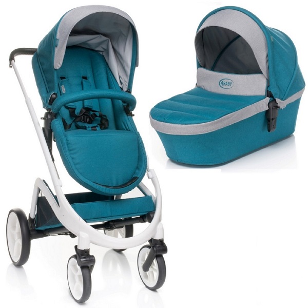 Детская универсальная коляска 4Baby Cosmo 2 в 1 - dark turkus