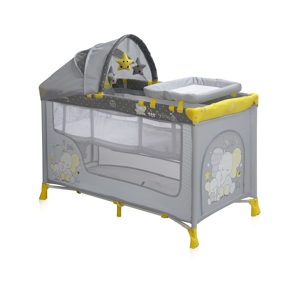 Манеж-кровать Lorelli Nanny 2 Plus - silver