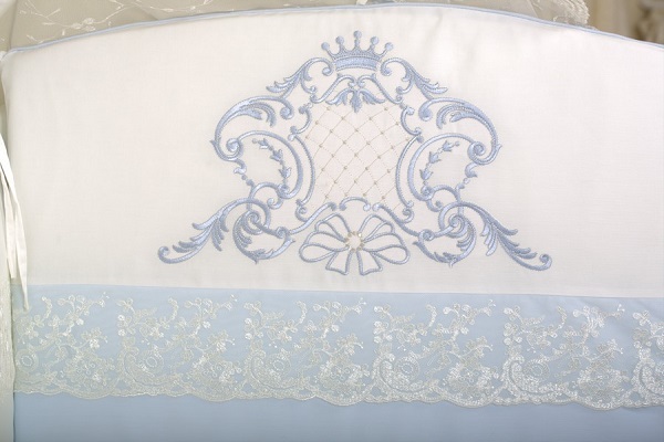 Конверт на выписку Lapetti Вензель - голубой