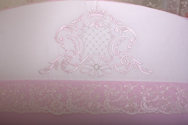 Конверт на выписку Lapetti Вензель - розовый