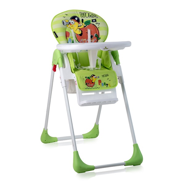 Детский стульчик для кормления Lorelli Tutti Frutti - green worm