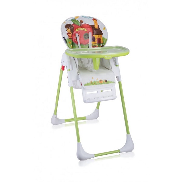 Детский стульчик для кормления Lorelli Tutti Frutti - green hadghog