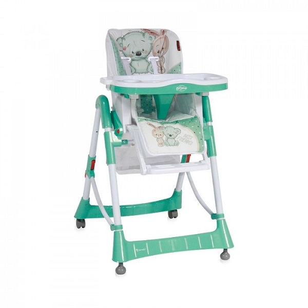Детский стульчик для кормления Lorelli Primo - green white friends