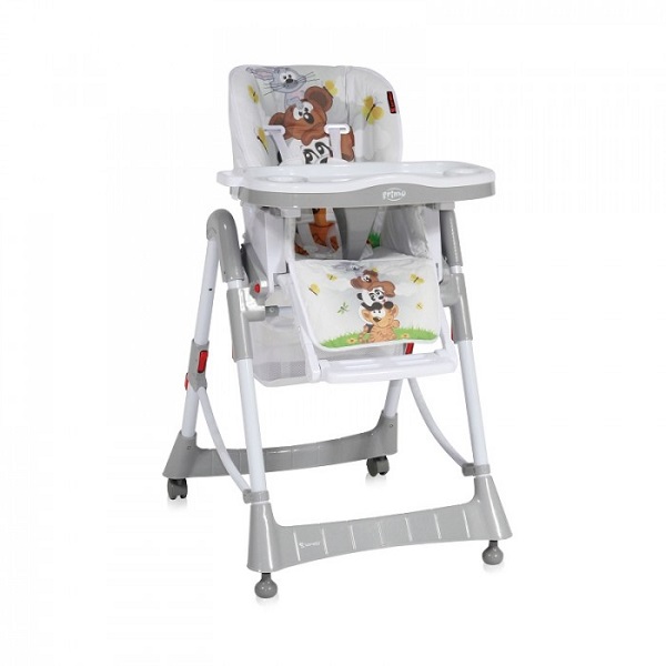 Детский стульчик для кормления Lorelli Primo - grey piramide animals