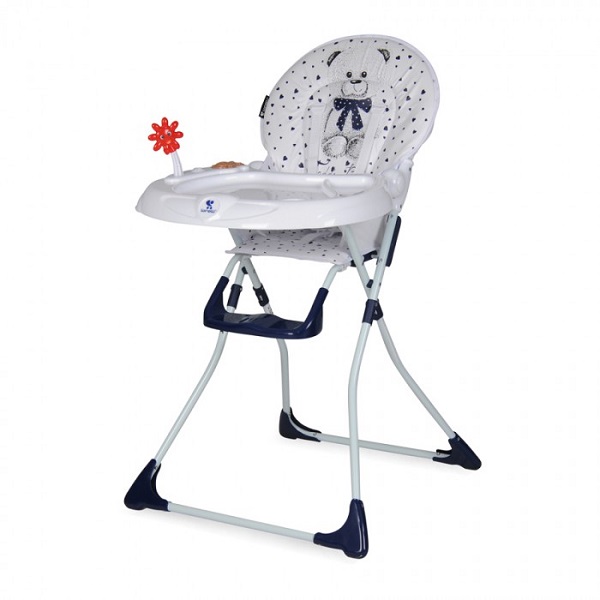 Детский стульчик для кормления Lorelli Jolly - dark blue teddy bear