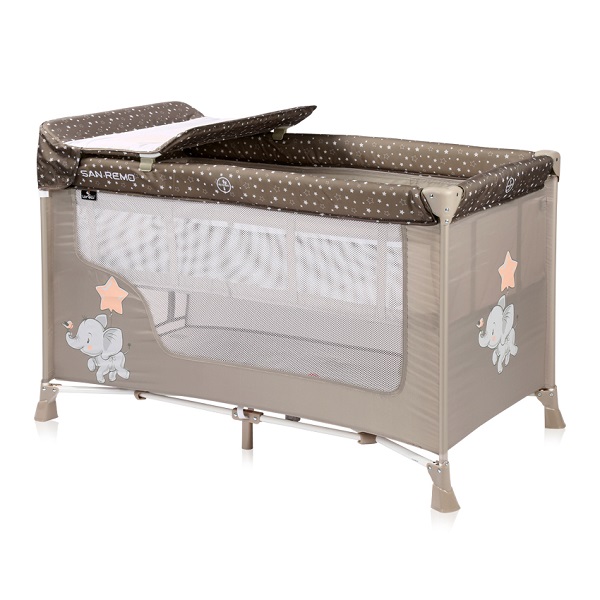 Манеж-кровать Lorelli Sun Remo 2 - beige elefant