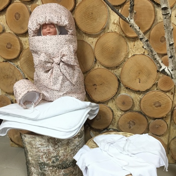 Комплект на выписку GulSara Жемчужина 7 предметов - розовый