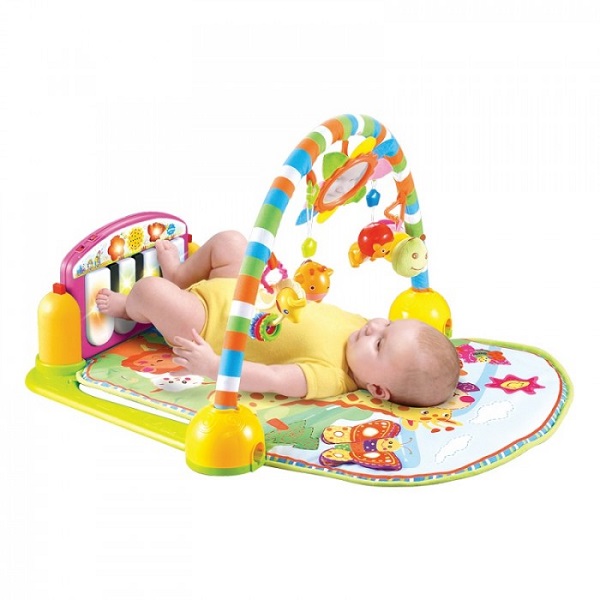 Коврик развивающий Lorelli Пианино - розовый