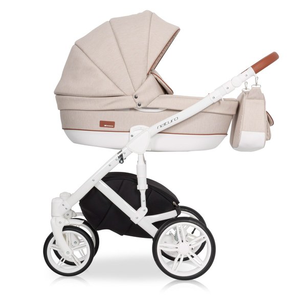Детская универсальная коляска Riko Naturo 3 в 1 - 02 latte