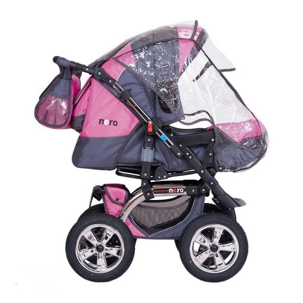 Коляска трансформер Riko Expander Nero - розовый