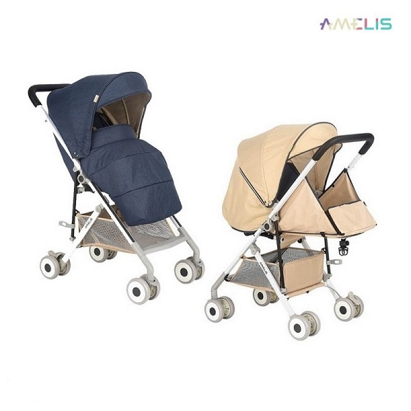 Детская прогулочная коляска Amelis Super Six - ocean blue