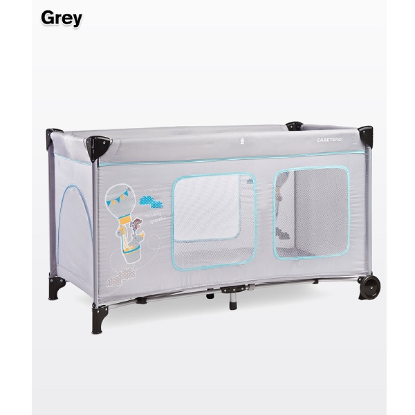 Манеж-кровать Caretero Simplo Plus - grey