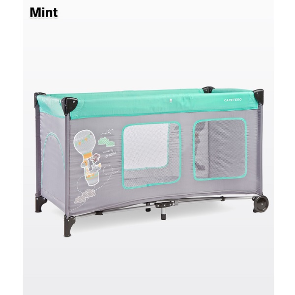 Манеж-кровать Caretero Simplo Plus - mint