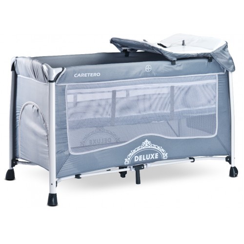 Манеж-кровать Caretero Deluxe - grey