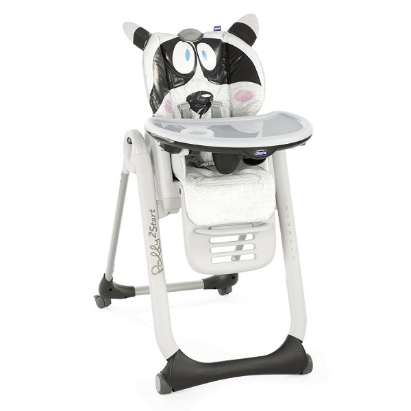 Стульчик для кормления Chicco Polly 2 Start - енот